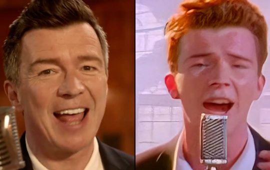 Rick Astley recreates Never Gonna Give You Up video 35 years later